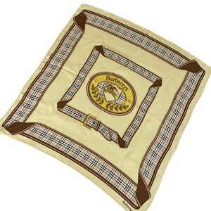 Burberry's - Light Yellow Dark Brown Multi Scarf